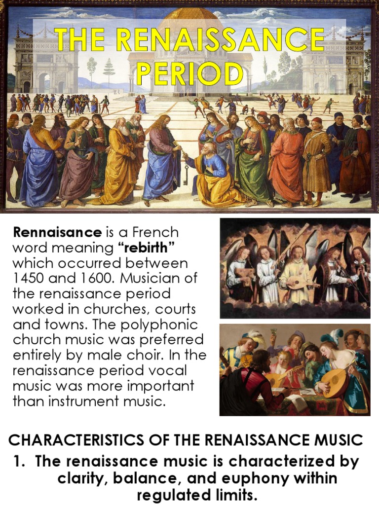 The Renaissance Period | PDF | Renaissance | Church Music