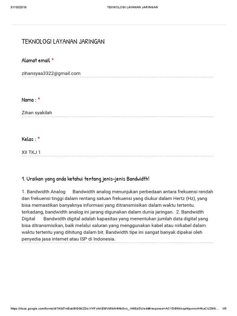 Formulir Tanpa Judul Google Formulir PDF