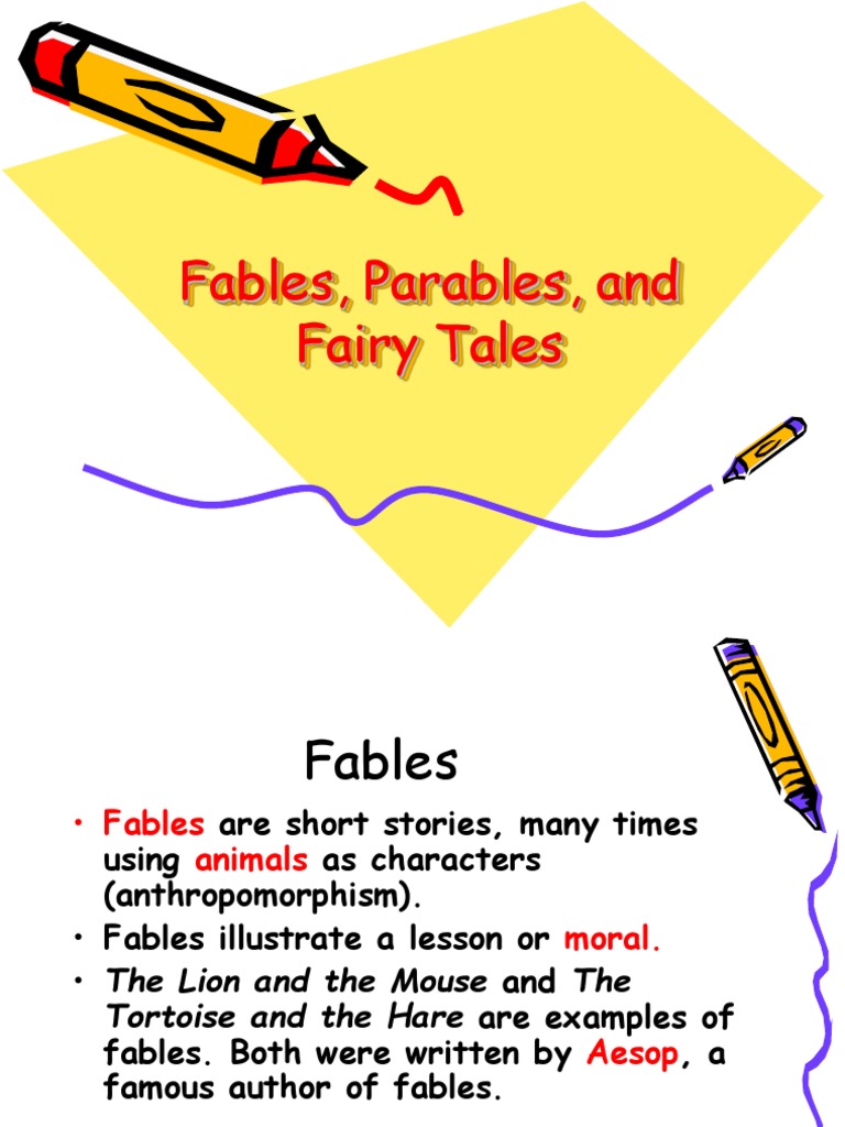 Differences Between Fables and Parables | PDF