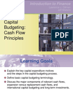 Introduction To Finance: Capital Budgeting: Cash Flow Principles