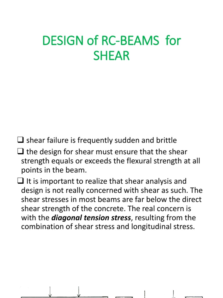 RC Beam Shear Design Guide | PDF | Beam (Structure) | Stress (Mechanics)