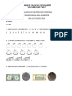 Evaluacion de Matematicas Terc Parcial 2do Quim