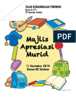 Buku Program Majlis Apresiasi Murid Tahap 1 2019