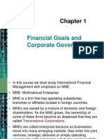 Financial Goals and Corporate Governance