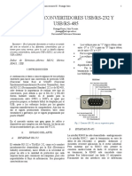 Convertidores USB a 232 y 485