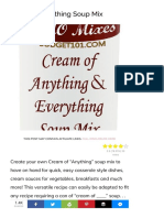 Cream of Anything Soup Mix