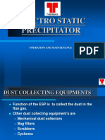 Electro Static Precipitator: Operation and Maintenance