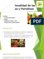 Estacionalidad de Las Frutas y Hortalizas