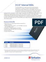 Technical Specifications For SSD