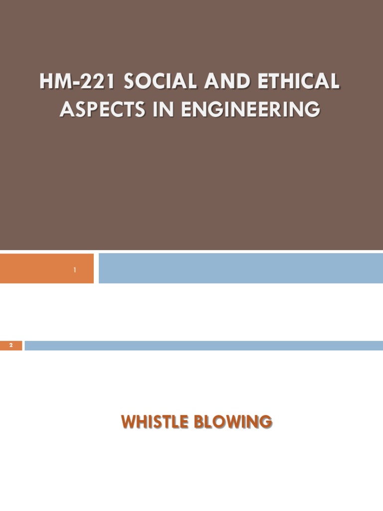 Whistle Blowing: Ethics and Impacts | PDF | Whistleblower | Justice