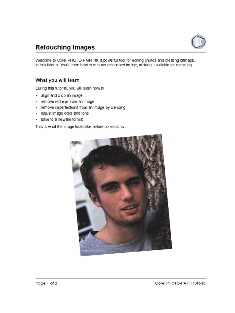 Retouching Images: What You Will Learn | PDF | Computer Graphics | Vision