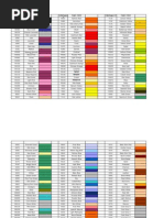 Copic Color Chart