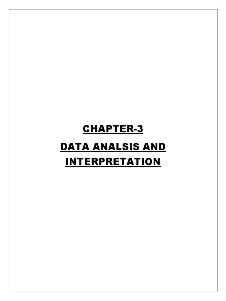 Chapter-3 Data Analsis and Interpretation | PDF | Survey Methodology ...