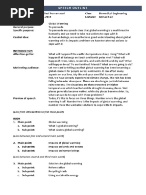 Speech Outline