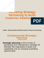 Marketing Strategy Partnering To Build Customer Relationships