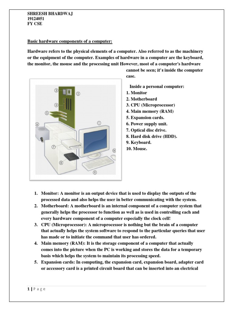 Examples Of Computer Hardware