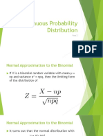 Normal Approximation To The Binomial and Poisson