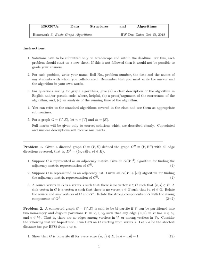 Data Strucutre Assignment Vertex Graph Theory Theoretical Computer Science