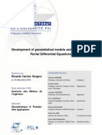 Development of Geostatistical Models Using Stochastic Partial Differential Equations
