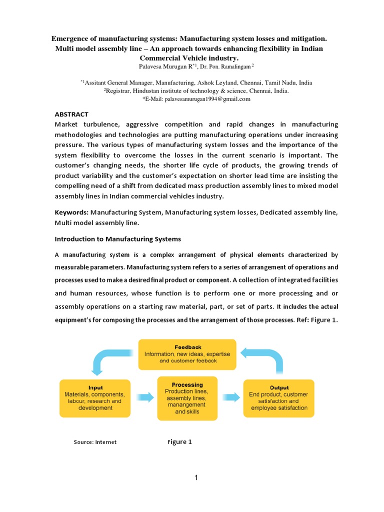 Enhancing Flexibility in Vehicle Manufacturing | PDF | Mass Production ...