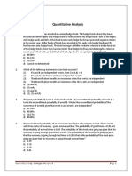 FRM Quantitative Analysis Test 1 PDF