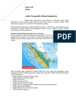 Kondisi Geografis Pulau Sumatera