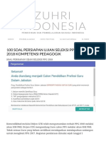 100 Soal Persiapan Ujian Seleksi PPG Tahun 2018 Kompetensi Pedagogik Zuhri Indonesia