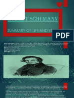 Robert Schumann: Summary of Life and Etc