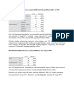 Distribusi Sampel Berdasarkan Karakteristik Sosiodemografi Responden (N 100)