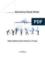 Product Discovery Cheat Sheet: Build Software That Matters in 9 Steps