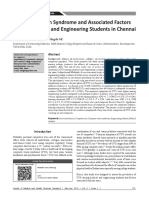 Computer Vision Syndrome and Associated Factors Among Medical and Engineering Students in Chennai
