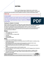 Laboratory Notes - Food Tests