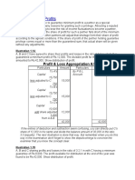 Guarantee of Profits: Profit & Loss Appropriation A/c