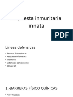 Respuesta inmunitaria innata: líneas defensivas