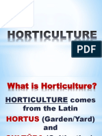 Tle - Horticulture- Lesson 1.0 - Intro to Horticulture