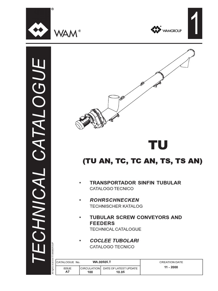 Tubular Screw Conveyors, PDF, Manufactured Goods
