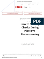 How To Do Loop Checks During Plant Pre-Commissioning