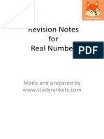Revision Notes For Rational Numbers Class 10