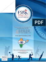 FSPA India Sports Report - Executive Summary