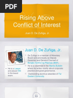 Rising Above Conflict of Interest: Juan D. de Zuñiga, JR