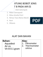 Menghitung Bobot Jenis