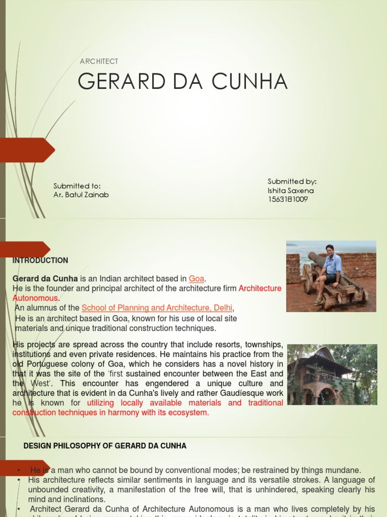 Gerard Da Cunha | PDF | Engineering | Economic Sectors