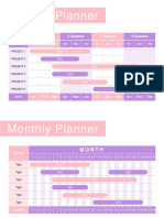 Annual, Monthly and Weekly Planner Templates