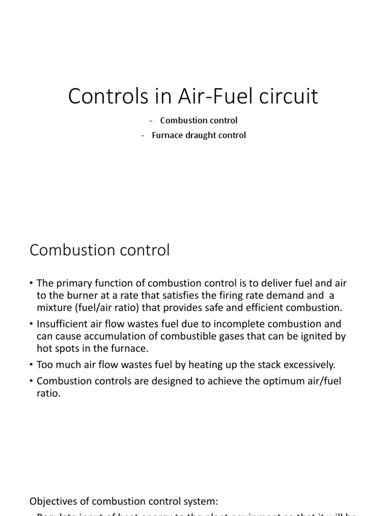 Combustion Control in Boilers | PDF | Boiler | Combustion