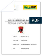 Indian Karting Race Season 5.0 Technical Specification Report