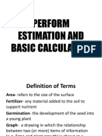 Perform Basic Estimation and Calculation