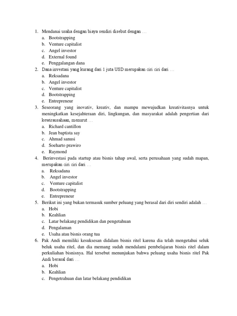 Soal Uas Semester Gajil PPKW | PDF