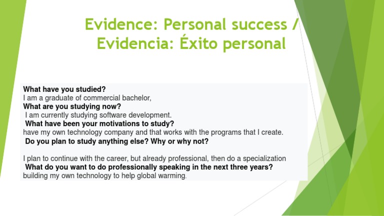 Personal Success in Tech Education | PDF | Career & Growth | Computers