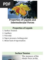 Properties of Liquids