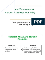 RA 9184 Procurement Reforms